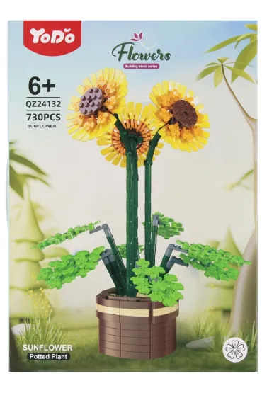 Klocki konstrukcyjne Kwiaty 730 szt. MEGA CREATIVE 567500