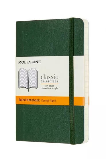 Moleskine Notes Myrtle green 9x14 cm, linia
