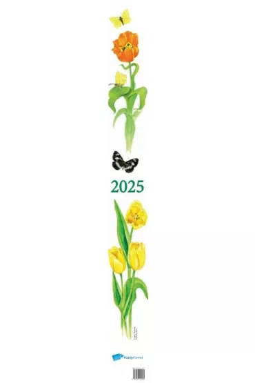 Kalendarz 2025 paskowy kwiaty