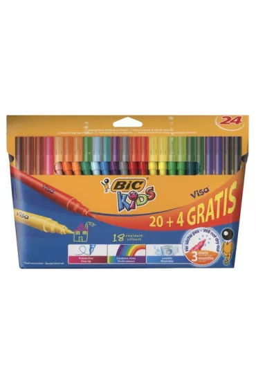 Bic Flamastry Visa 897098 24 szt.