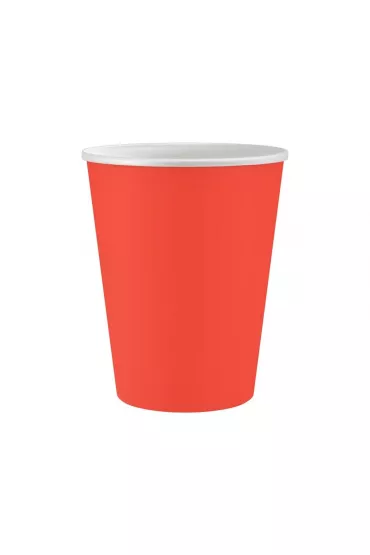 Godan Kubeczki papierowe czerwone 250ml 6 szt.