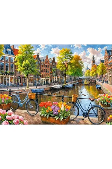 Puzzle 1000 el. Amsterdam Tulips CherryPazzi