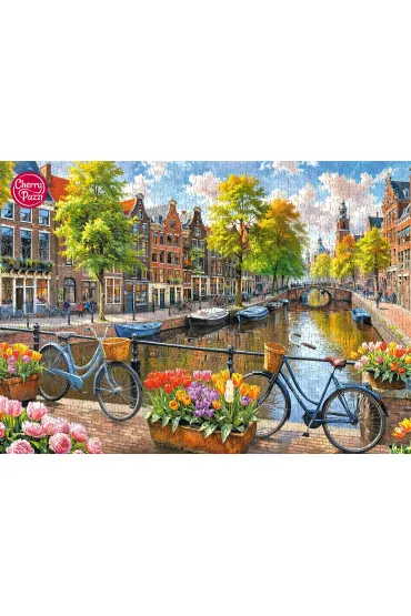 Puzzle 1000 el. Amsterdam Tulips CherryPazzi