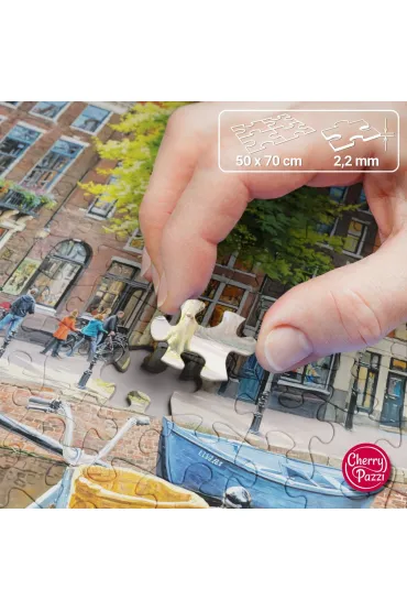 Puzzle 1000 el. Amsterdam Tulips CherryPazzi