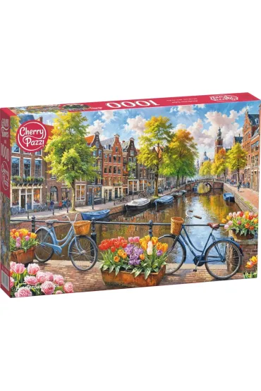 Puzzle 1000 el. Amsterdam Tulips CherryPazzi