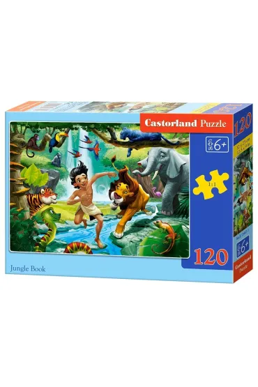 Puzzle 120 el. Ksi�ga d�ungli Castorland