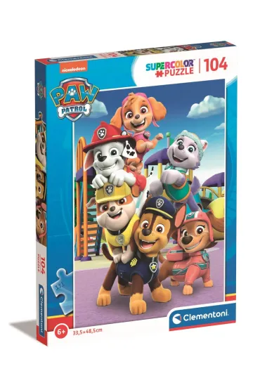 Puzzle 104 el. SuperColor. Paw Patrol Clementoni