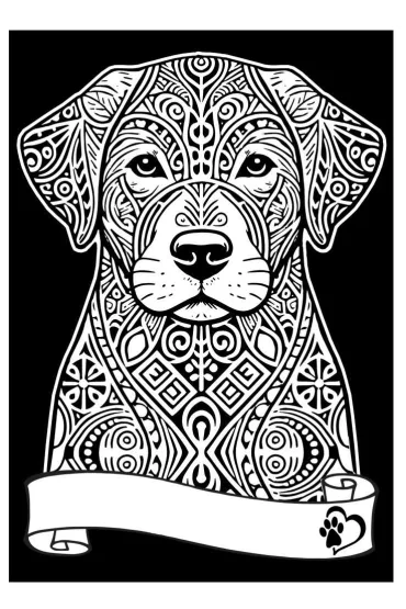 Kolorowanka Welwetowa A4 Labrador