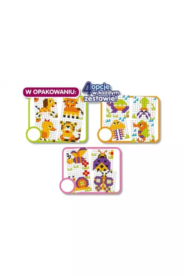Puzzle PROMO Ukadanka kreatywna 120el E-Edu 3 wzory 168499 Artyk