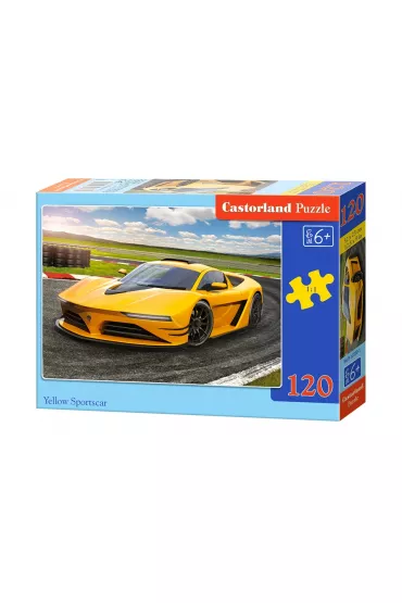 Puzzle 120 el. Yellow Sportscar Castorland