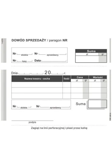 Michalczyk i Prokop Dow�d sprzeda�y A6 261-5 80 kartek