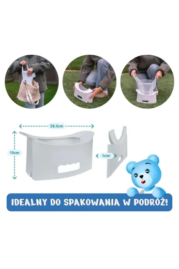 Potette Nocnik turystyczny sk�adany EasyGo, jasnoszary