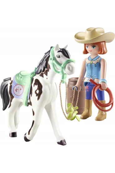 Playmobil Horses of Waterfall Ellie i Sawdust �wicz�ce western riding 71358