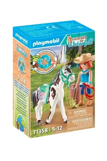 Playmobil Horses of Waterfall Ellie i Sawdust �wicz�ce western riding 71358