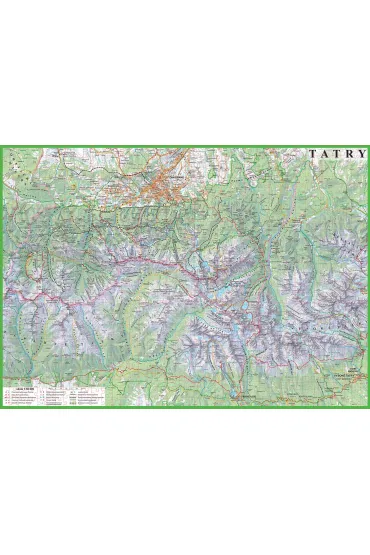 Puzzle 1000 el. Tatry mapa turystyczna 1:50 000 ArtGlob