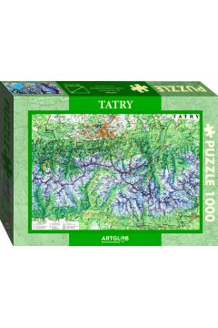 Puzzle 1000 el. Tatry mapa turystyczna 1:50 000 ArtGlob