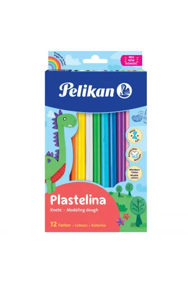 Plastelina Pelikan 200gr 12 kolor�w Pelikan