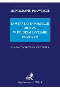 eBook Dostp do informacji publicznej w polskim systemie prawnym pdf