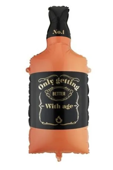 PartyDeco Balon foliowy Whisky, 34x86cm