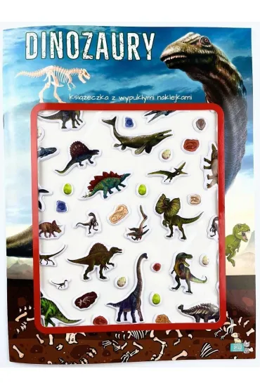 Dinozaury. Ksi��eczka z wypuk�ymi naklejkami - DTagency