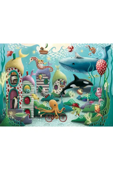Puzzle 100 el. XXL �wiat pod wod� Ravensburger