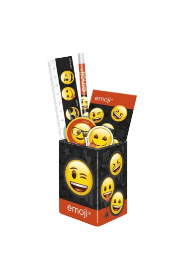 Derform Zestaw przybor�w szkolnych w puszce Emoji
