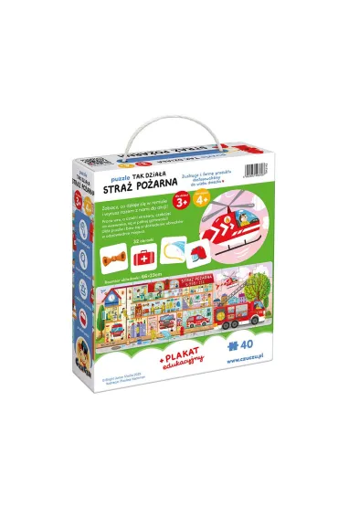 Puzzle CzuCzu 40 el. Tak dzia�a Stra� po�arna Bright Junior Media