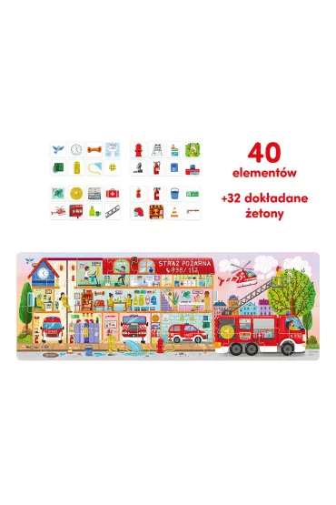 Puzzle CzuCzu 40 el. Tak dzia�a Stra� po�arna Bright Junior Media