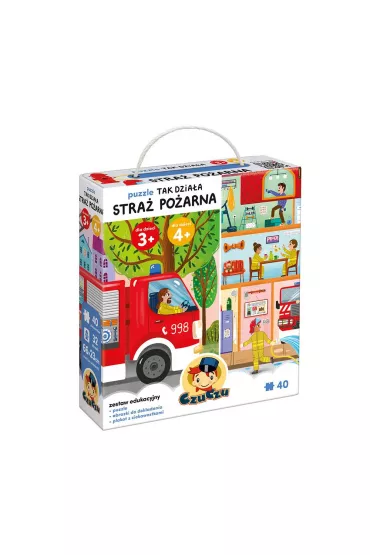 Puzzle CzuCzu 40 el. Tak działa Straż pożarna Bright Junior Media