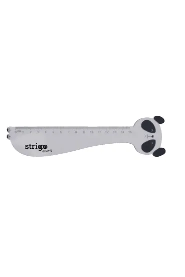 Strigo Linijka plastikowa Panda 15 cm SSC361