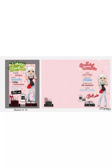 Stamp Karnet Bueno B6 + koperta wz�r nr 12 Urodziny