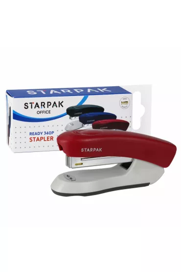 Zszywacz 12k 10 bordowy STARPAK 521068