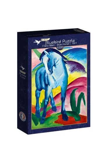Puzzle 1000 el. Niebieski ko� I , Franz Marc 1911 Bluebird Puzzle