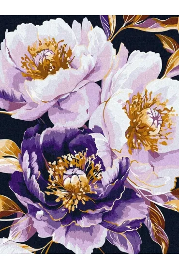 Ideyka Malowanie po numerach - Fioletowy urok 30x40cm