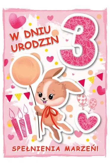 Armin Style KARNET URODZINY 3 B6 Z KOP AS GM-1082 FOL