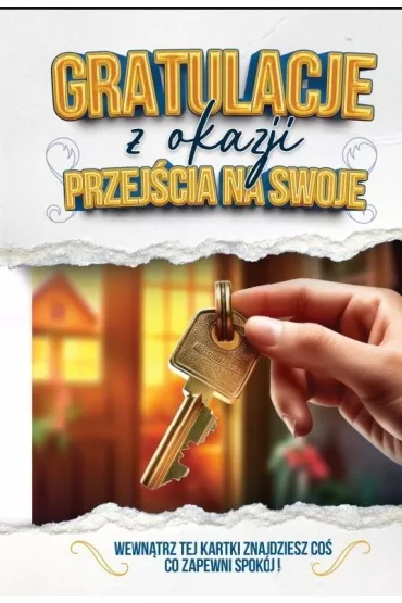 Yeku Karnet Gratulacje Nowy dom/mieszkanie