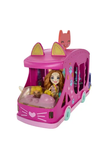 Enchantimals. Mobilne studio mody Zestaw + lalka Kotek HPB34 Mattel
