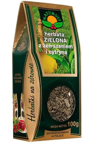 Natura Wita Herbata Zielona z �e�-Szeniem i Cytryn� 100 g