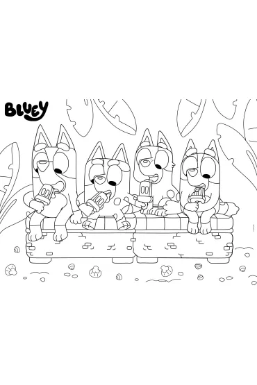 Puzzle dwustronne eko 24 el. Bluey Lisciani