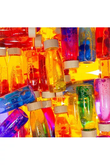 Petit Boum Butelka sensoryczna Float pomara�czowa