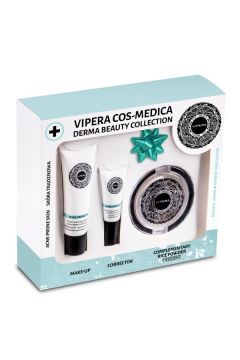 Cos-Medica Derma Beauty Collection zestaw 3 kosmetykw 02 do cery trdzikowej matujco-kryjcy fluid 25ml + korektor 8ml + puder ryowy 11g