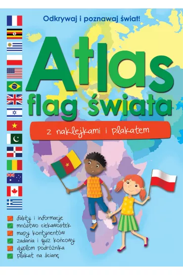 Atlas flag �wiata z naklejkami i plakatem