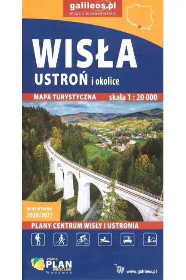 Mapa - Wis�a, Ustro� i okolice 1:20 000