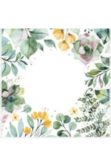 Serwetka papierowa 3warstwowa 33x33 Floral op20szt POL-MAK SL OG60706