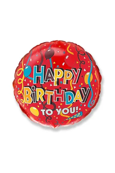 Balon foliowy Happy Birthday 45cm