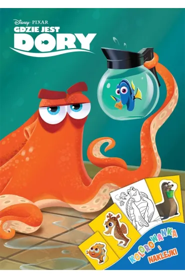 Kolorowanka i naklejki. Gdzie jest Dory?