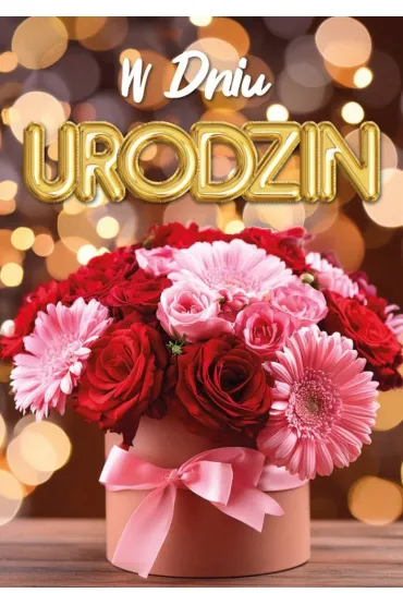 Armin Style Karnet 3D Urodziny. Kwiaty/ prezent FL-12