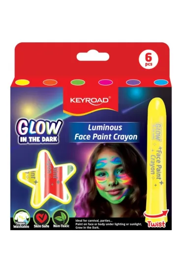 Kredki do malowania twarzy KEYROAD Luminious fluorescencyjne 6 kolor�w
