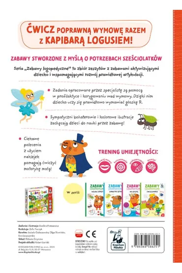 Wymawiam "r". Kapitan Nauka. Zabawy logopedyczne. Kapibara Logu�