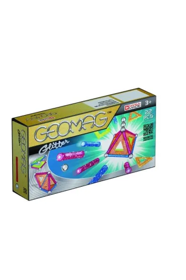 Klocki magnetyczne Geomag Glitter 22 elem